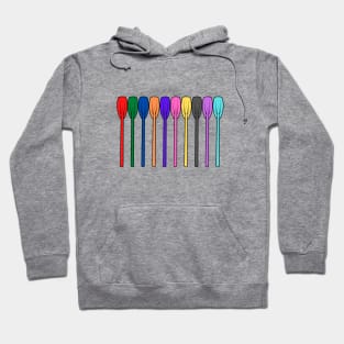 Colourful rowing oars Hoodie